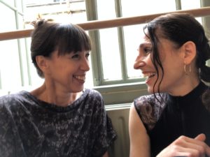 Two ballet teachers in the studio of Summerschool Den Haag