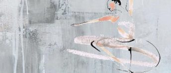 Drawing of a dancer in pirouette