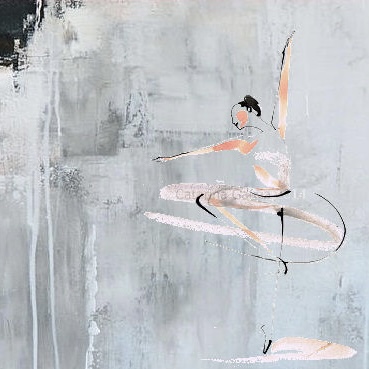 Drawing of a dancer in pirouette