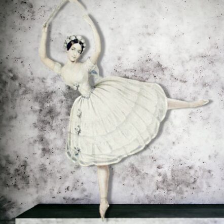 Carlotta Grissi as Giselle in 1840, classic ballet illustration