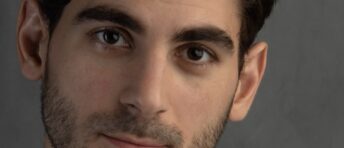 Portrait of Alberto Tardanico, Introdans dancer, photographed by Peter Michielsen.